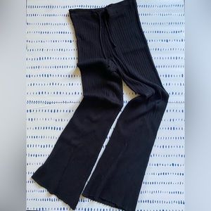 Petal and Pup Black Ribbed Pants